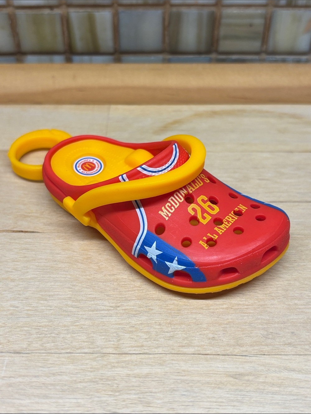 McDonald's Red and Yellow Toy Croc